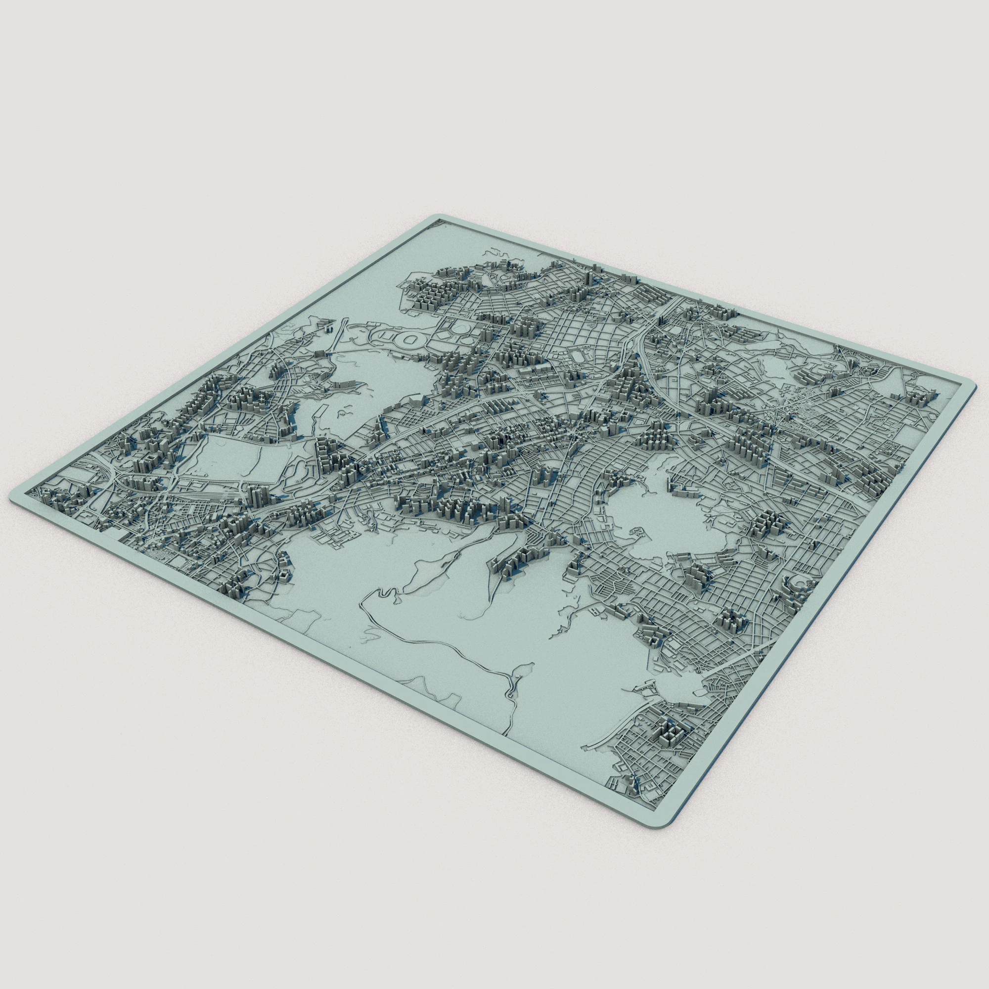 Busan City South Korea 3D Model .c4d .max .obj .3ds .fbx .stl .blend