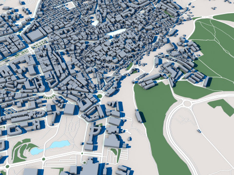 Caceres City Spain 3D Model