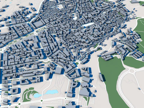 Caceres City Spain 3D Model