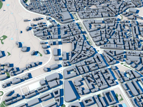 Caceres City Spain 3D Model