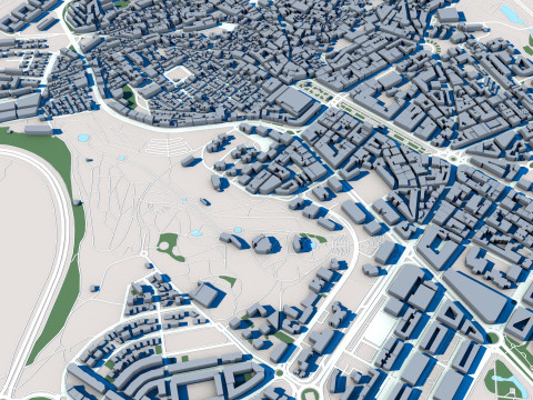 Caceres City Spain 3D Модель
