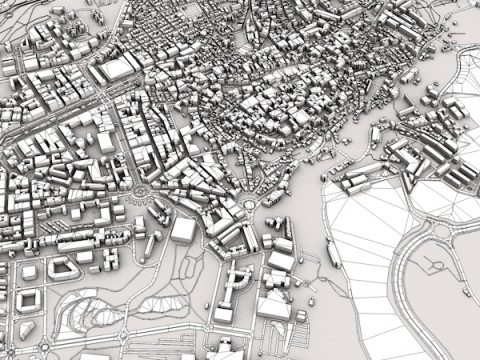 Caceres City Spain 3D Модель