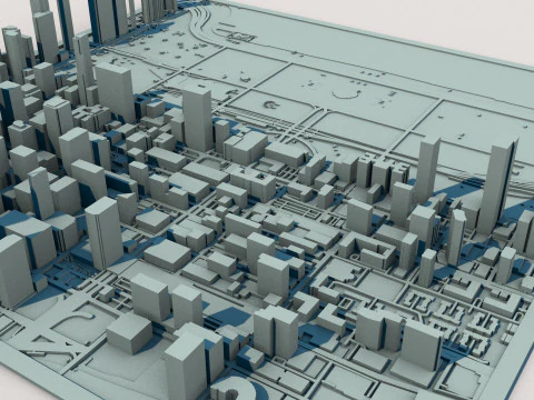 Chicago City Illinois United States 3D Model