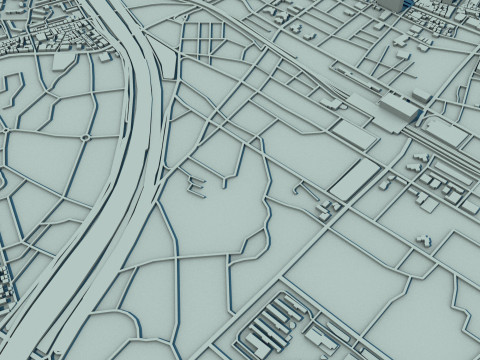 Daegu City South Korea 3D Модель