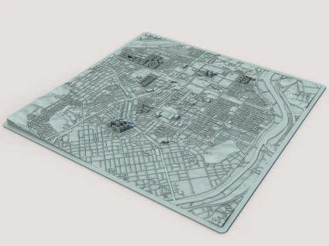 Città di Daejeon Corea del Sud Modello 3D