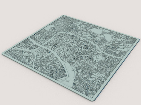 Glasgow City Scotland United Kingdom 3D Model