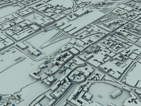 Glasgow City Scotland United Kingdom 3D Модель