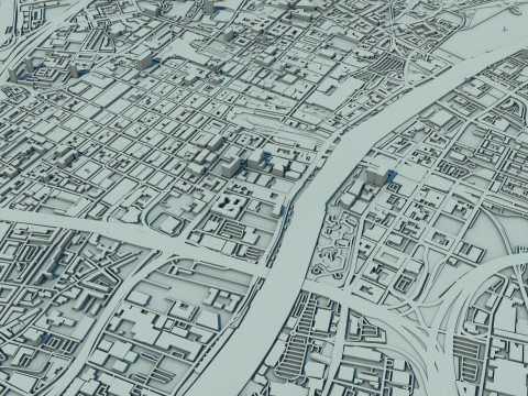 Glasgow City Scotland United Kingdom 3D Модель