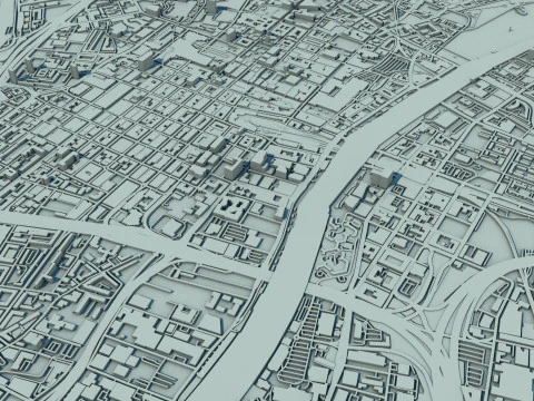 Glasgow City Scotland United Kingdom 3D Model