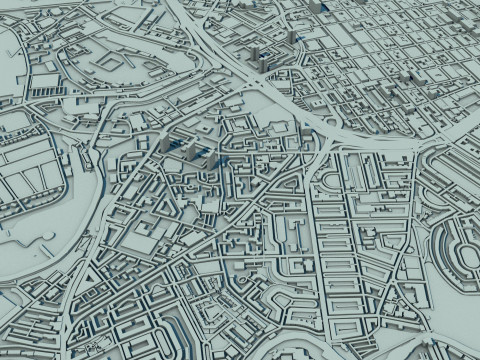 Glasgow City Scotland United Kingdom 3D Модель