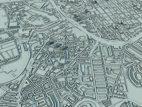 Glasgow City Scotland United Kingdom 3D Model