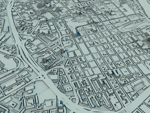 Glasgow City Scotland United Kingdom 3D Model