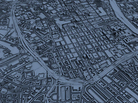 Glasgow City Scotland United Kingdom 3D Model