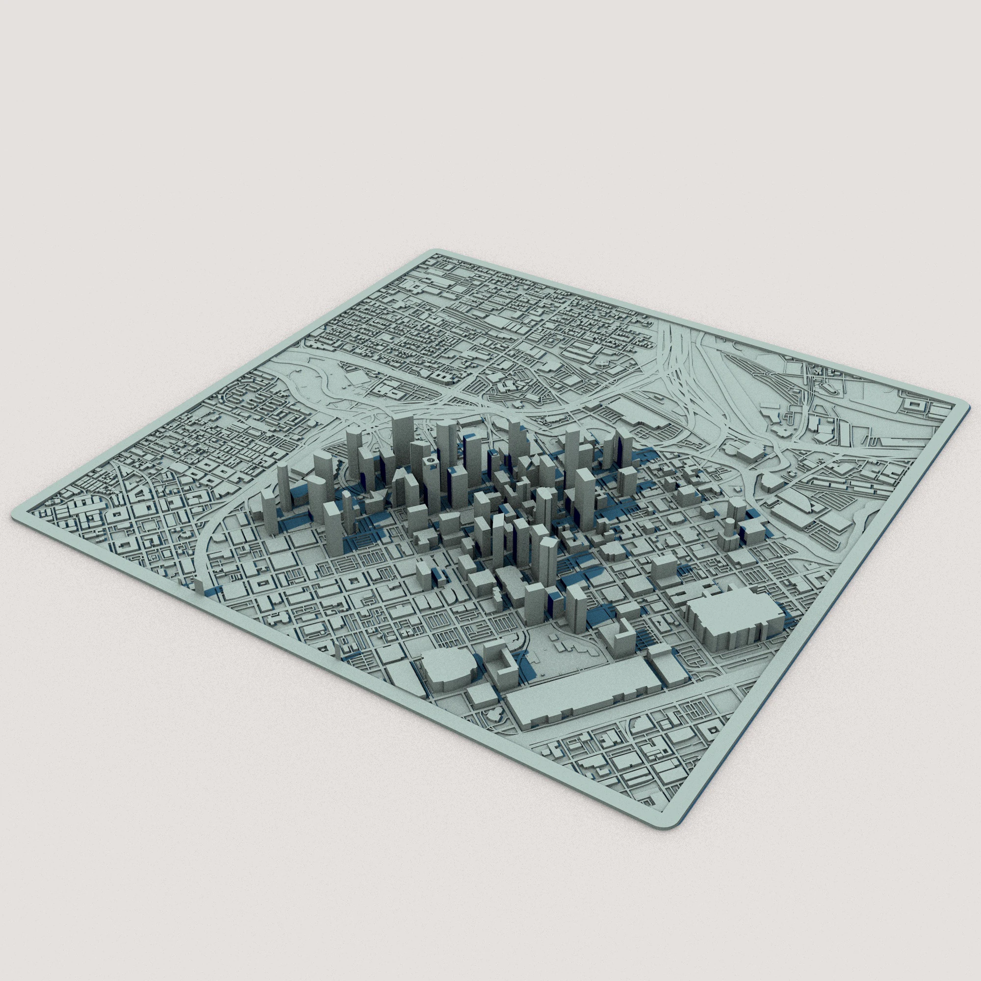 Houston Texas United States 3D Model .c4d .max .obj .3ds .fbx .stl .blend