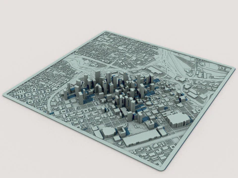 Houston Texas Stati Uniti Modello 3D