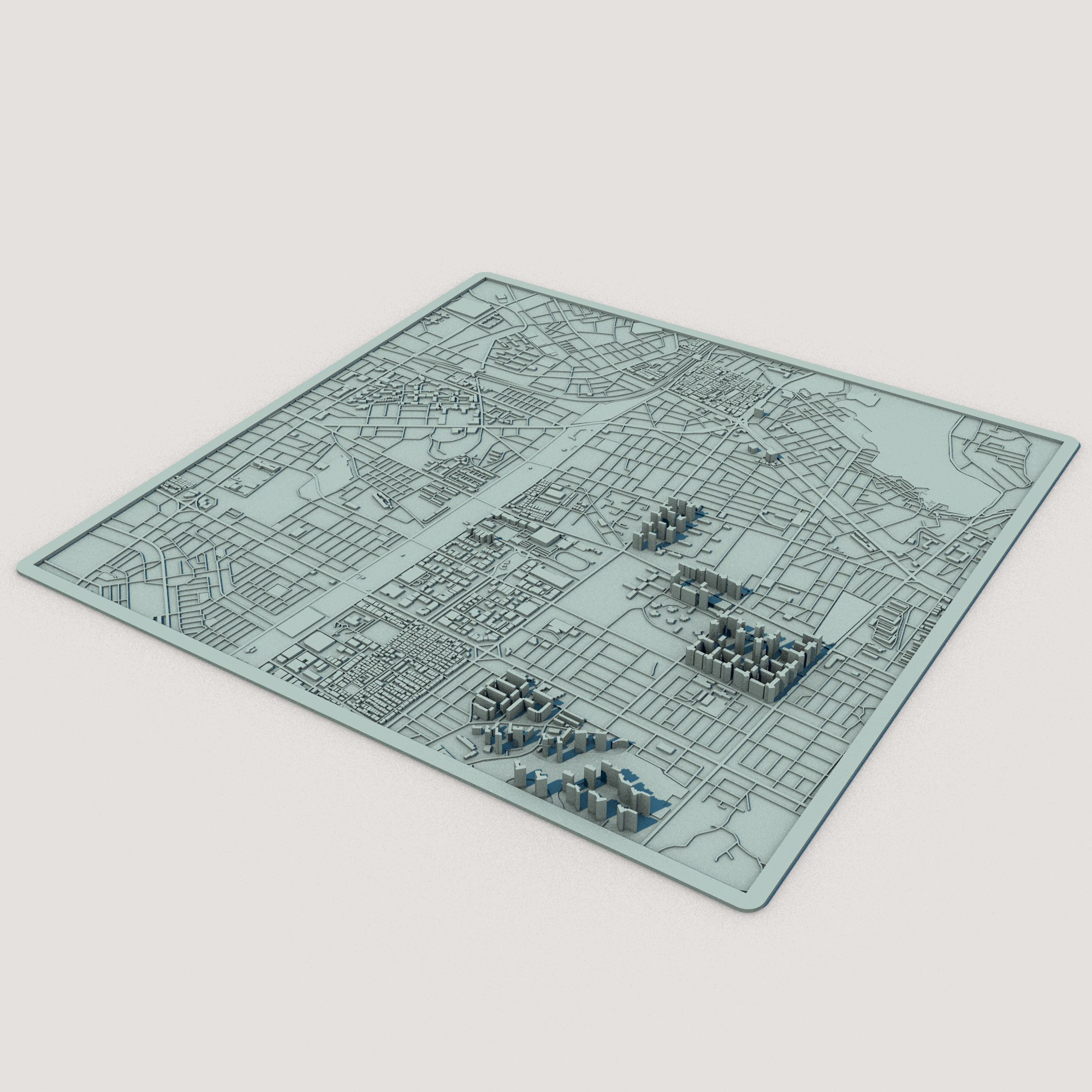 Incheon City South Korea 3D Model .c4d .max .obj .3ds .fbx .stl .blend 