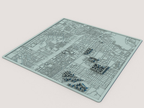Incheon City South Korea 3D Model