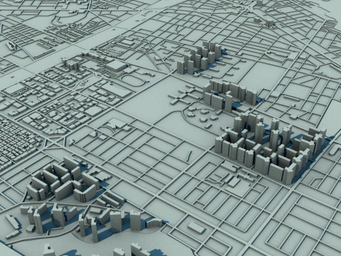 Incheon City South Korea 3D Model