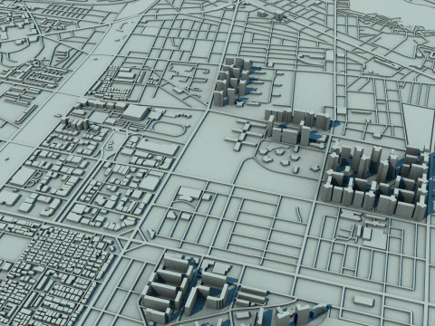 Incheon City South Korea 3D Model