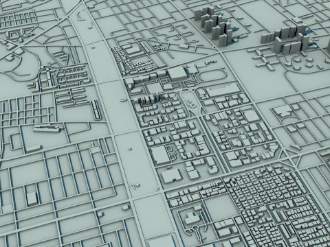 Incheon City South Korea 3D Модель