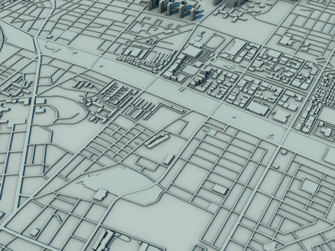 Incheon City South Korea 3D Модель