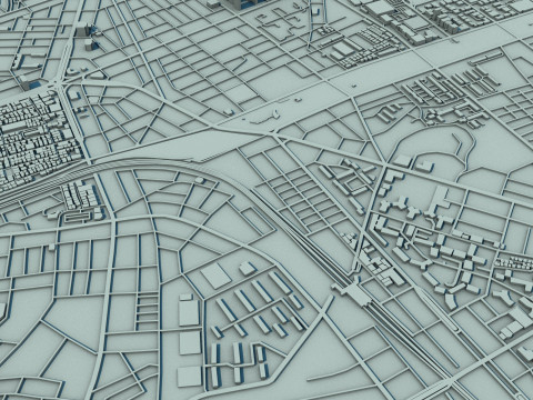 Incheon City South Korea 3D Модель