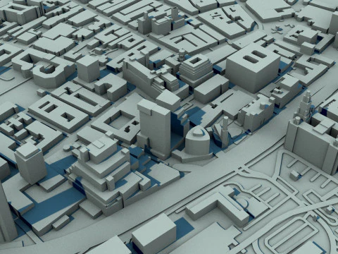 Liverpool City England United Kingdom 3D Model