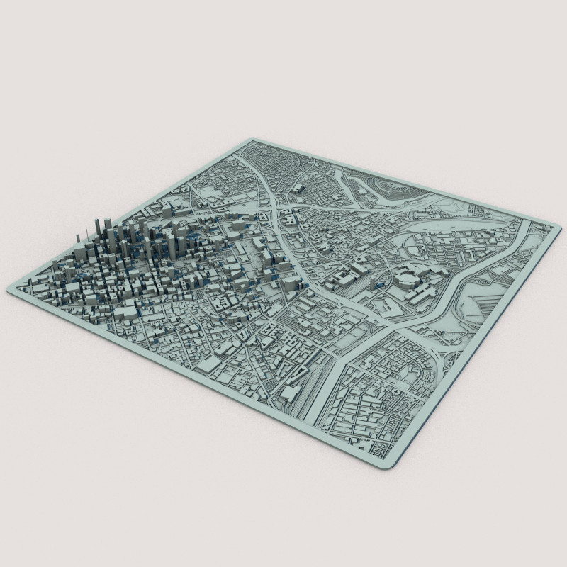 Los Angeles California United States Modelo 3D .c4d .max .obj .3ds .fbx .stl .blend 
