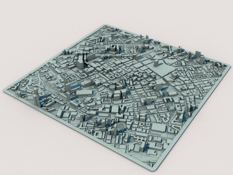 Manchester City England United Kingdom 3D Model