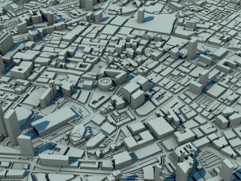 Manchester City England United Kingdom 3D Model