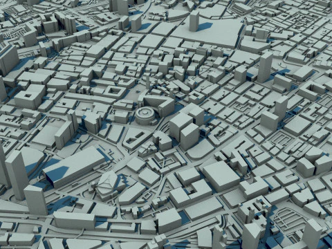Manchester City England United Kingdom 3D Model
