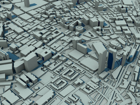Manchester City England United Kingdom 3D Model