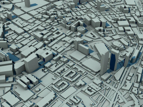 Manchester City England United Kingdom 3D Model