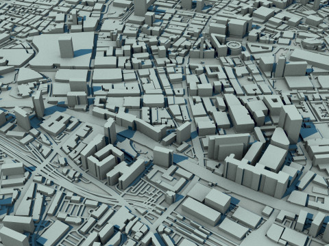 Manchester City England United Kingdom 3D Model