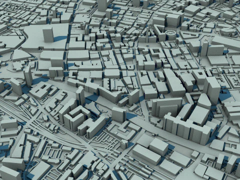 Manchester City England United Kingdom 3D Model