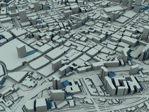 Manchester City England United Kingdom 3D Model