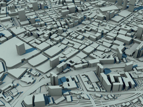 Manchester City England United Kingdom 3D Model