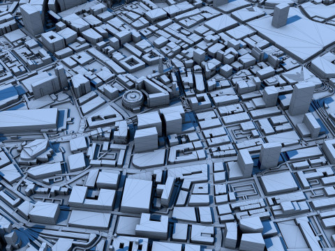 Manchester City England United Kingdom 3D Model