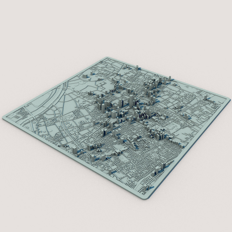 Nanjing City Jiangsu China 3D Model .c4d .max .obj .3ds .fbx .stl .blend 