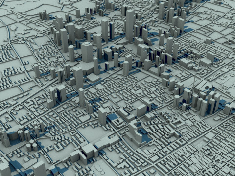 Nanjing City Jiangsu China 3D Model