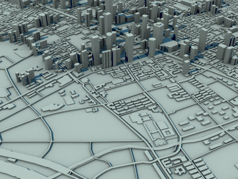 Nanjing City Jiangsu China 3D Model