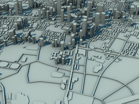 Nanjing City Jiangsu China 3D Model
