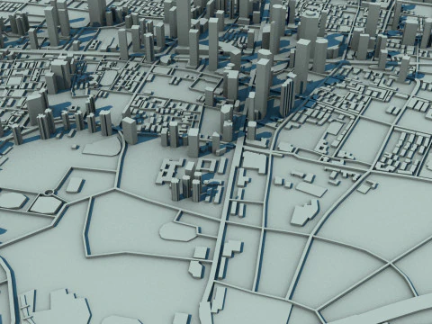 Nanjing City Jiangsu China 3D Model