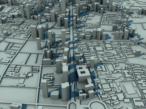 Nanjing City Jiangsu China 3D Model