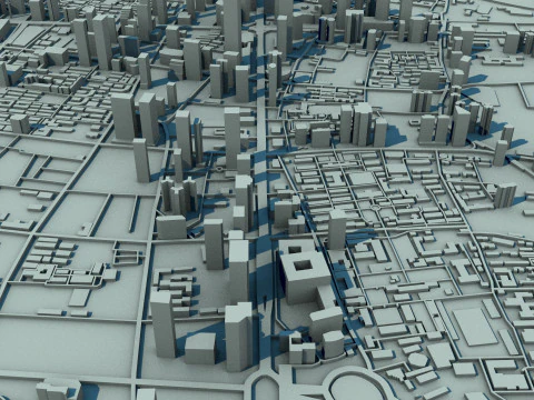 Nanjing City Jiangsu China 3D Model