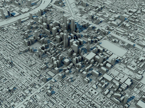 Philadelphia City United States 3D Model