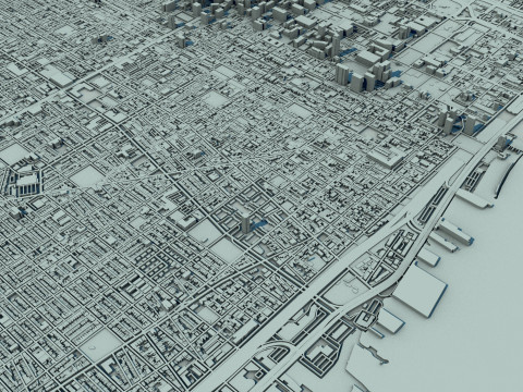 Philadelphia City United States Modelo 3D