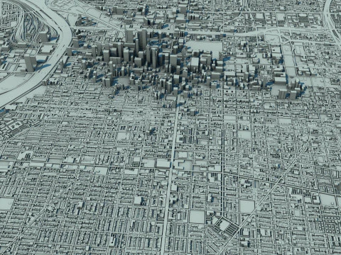 Philadelphia City United States 3D Model