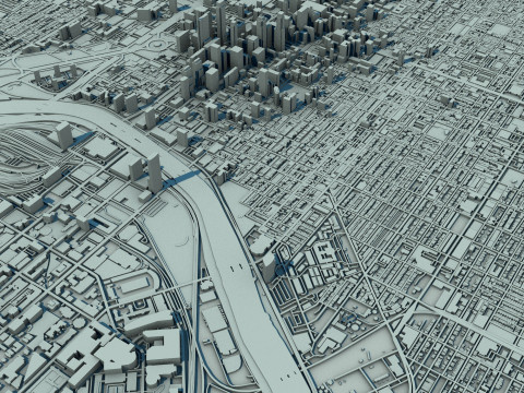 Philadelphia City United States Modelo 3D