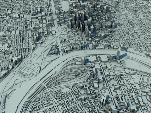 Philadelphia City United States Modelo 3D